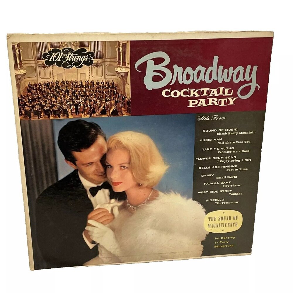 101 Strings Broadway Cocktail Party (Vinyl, 1960) Somerset S-12100 Good LP